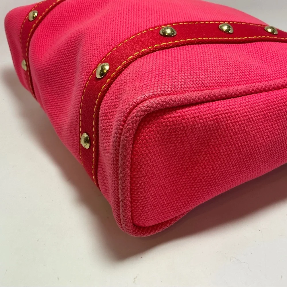 Louis Vuitton Pink Antigua Cabas MM Shoulder Bag Tote